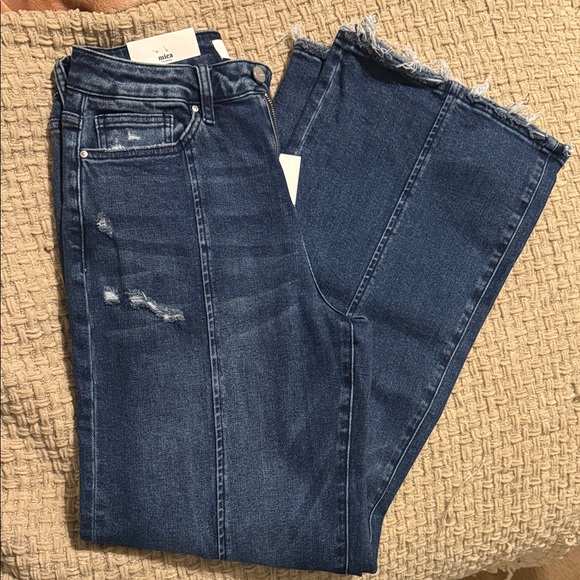 Mica High Rise Distressed Blue Jeans - Picture 5 of 13